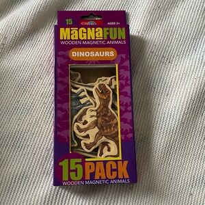 Target bullseye dinosaur wooden magnetic pieces